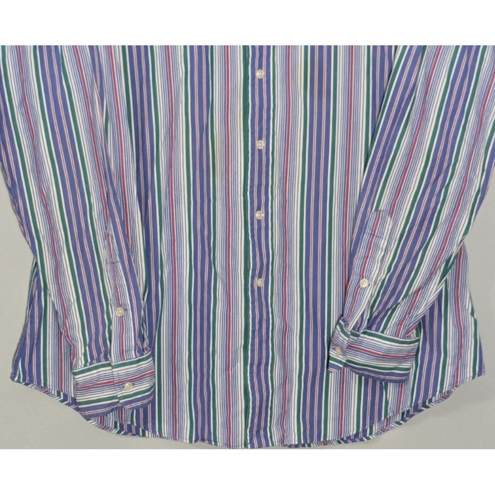 Polo Ralph Lauren Estate Sport Shirt Mens XL Multicolor Stripped Preppy Academia - Picture 5 of 6